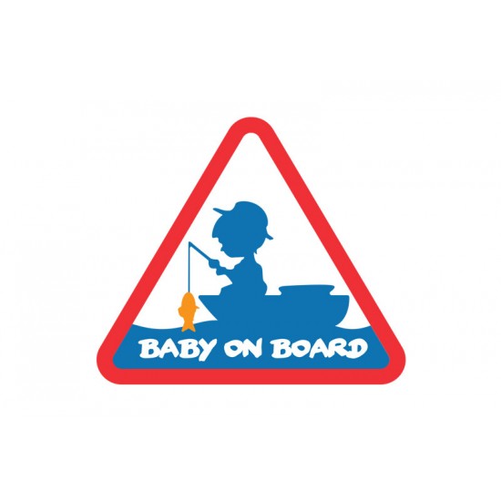 Sticker Pescuit Delphin - Baby on Board